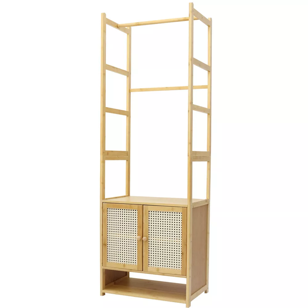 Bamboo Coat Stand With Shoe Rack - Image 2