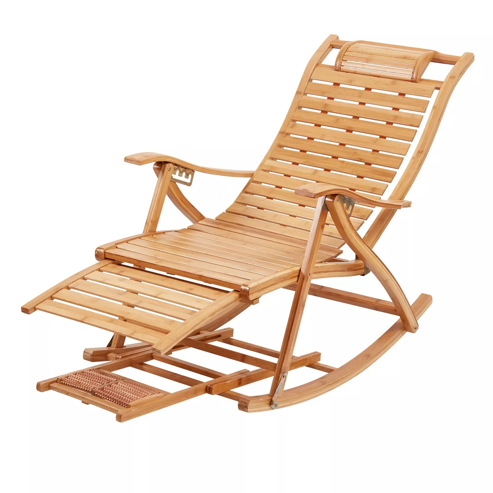 Bamboo Foldable Rocking Chair - Image 3