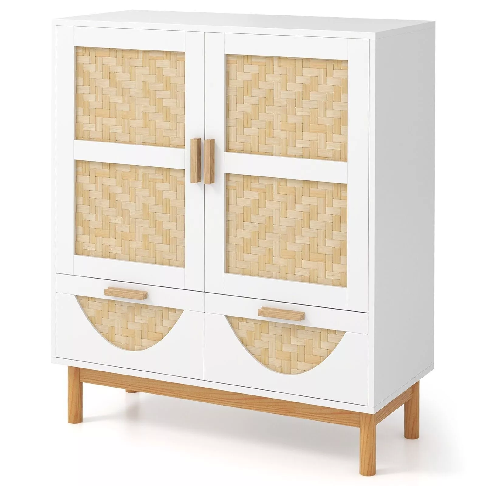 Bamboo Small Sideboard Buffet Cabinet - Image 2