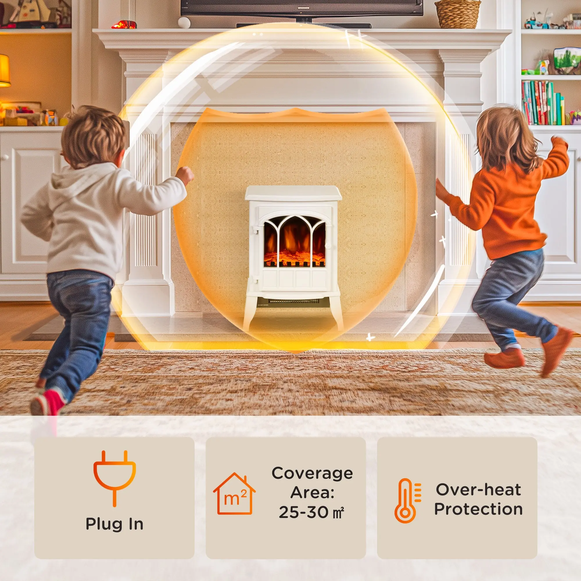 Barlow Free Standing Electric Stove Fire - Image 5
