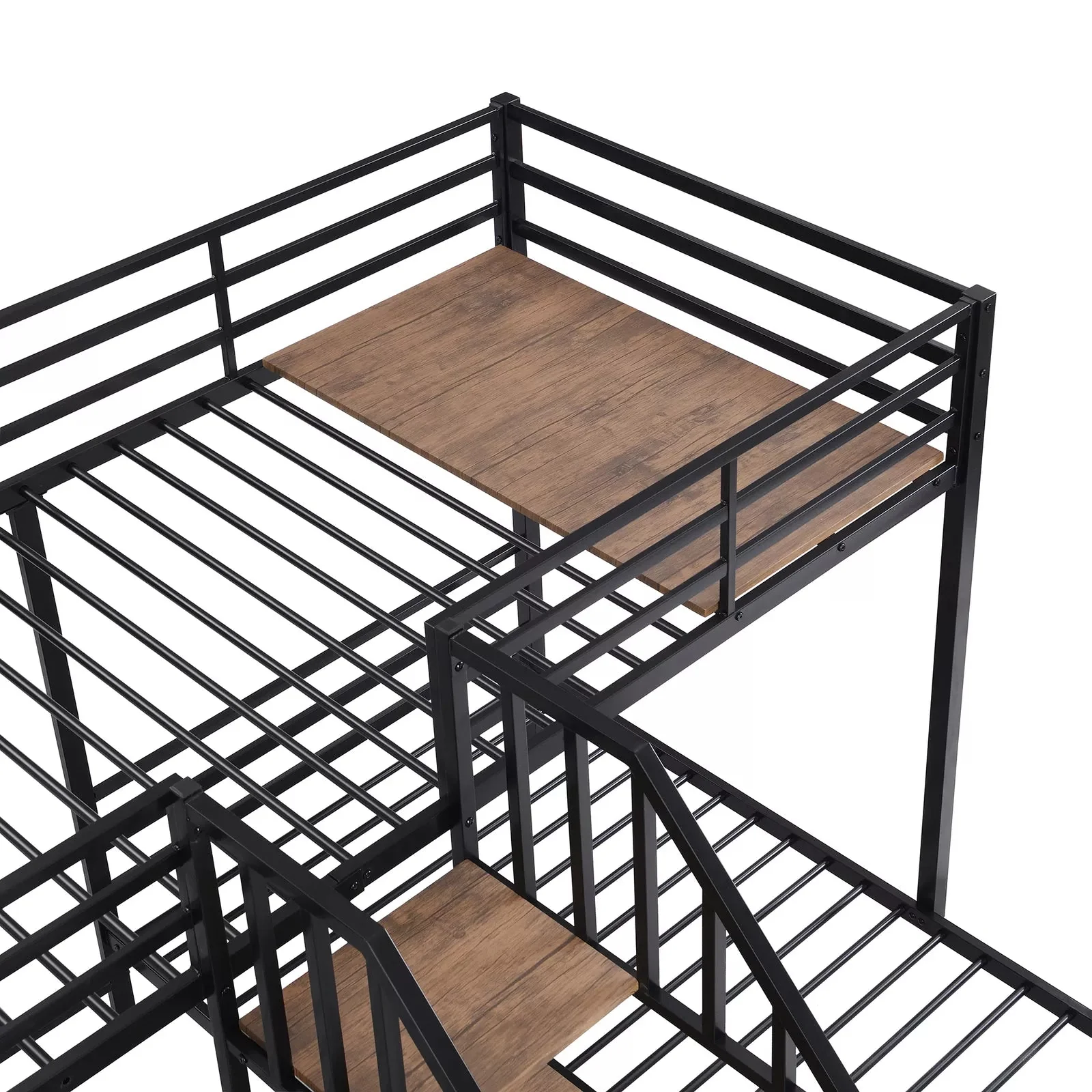 Barr Twin Over Full Adults Bunk Bed With Stairs - Image 6