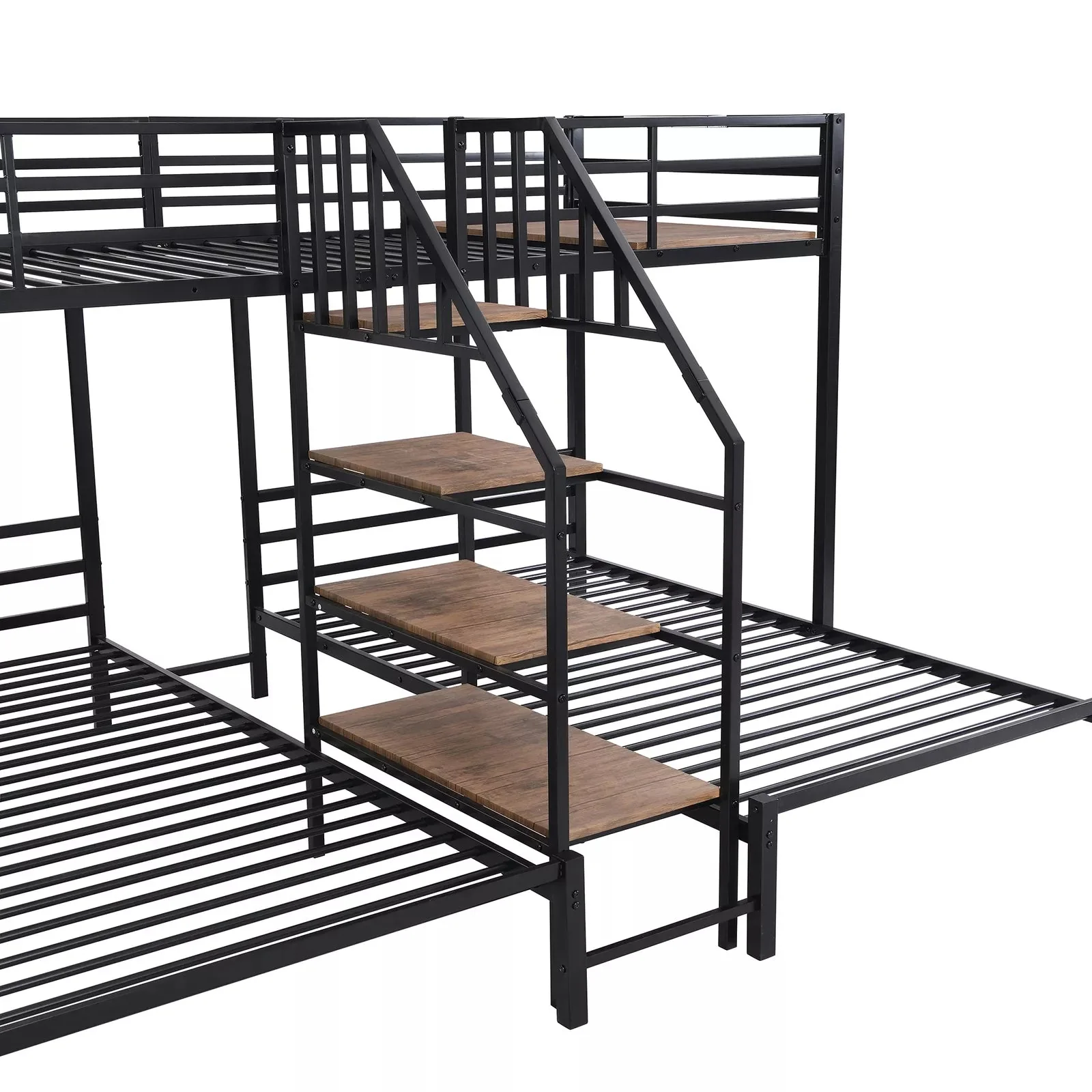 Barr Twin Over Full Adults Bunk Bed With Stairs - Image 7