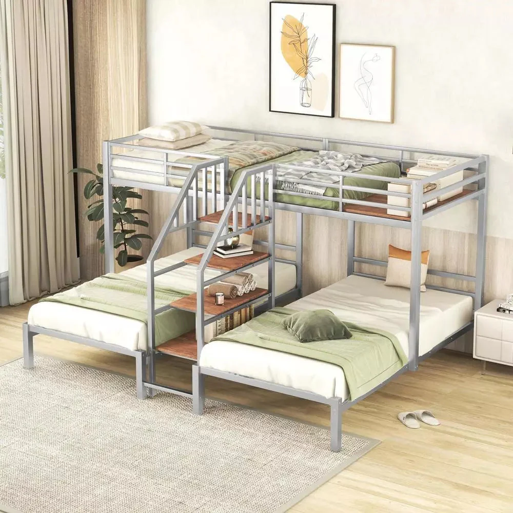 Barr Twin Over Full Adults Bunk Bed With Stairs - Image 8
