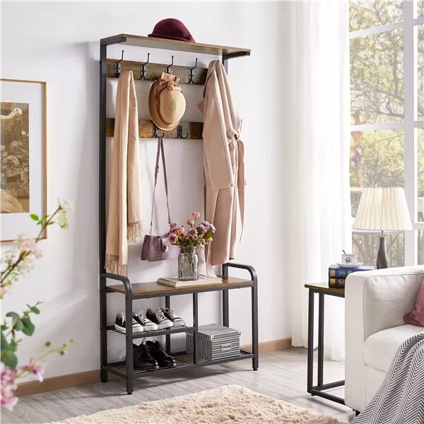 Bauer Coat Stand With Shoe Rack