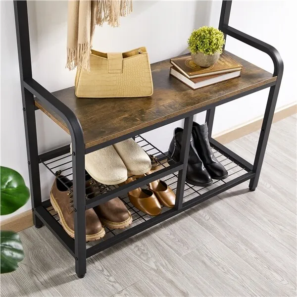 Bauer Coat Stand With Shoe Rack - Image 4