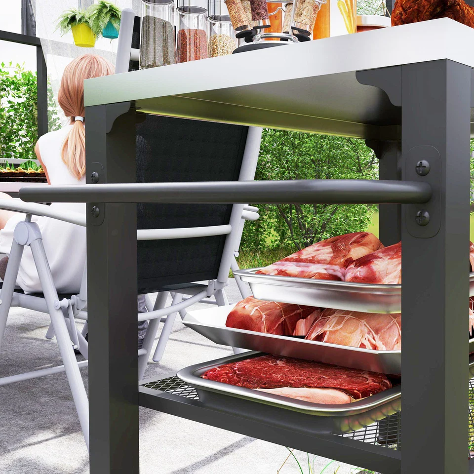Bauer Outdoor Bar Cart - Image 6