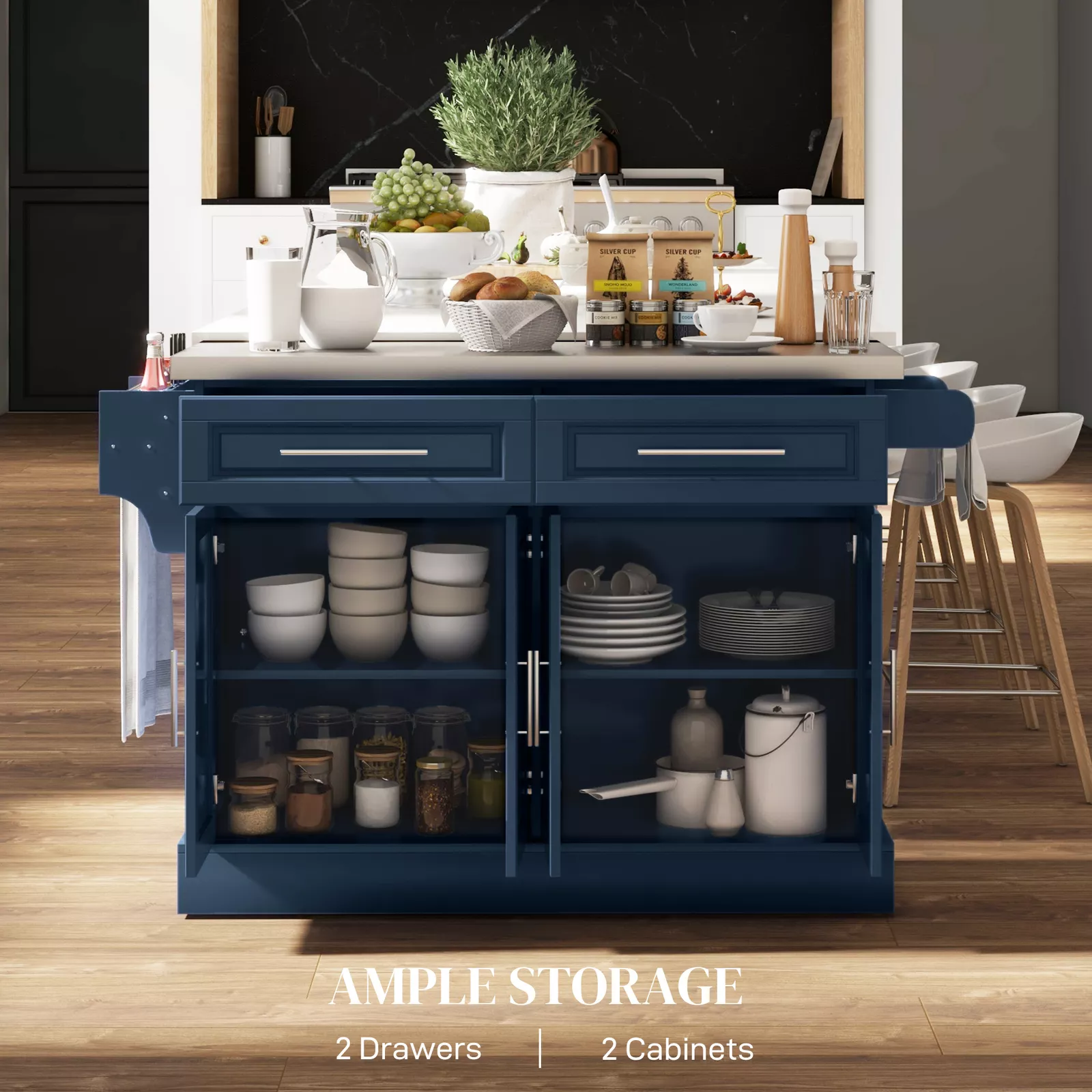 Bell Kitchen Island - Image 3
