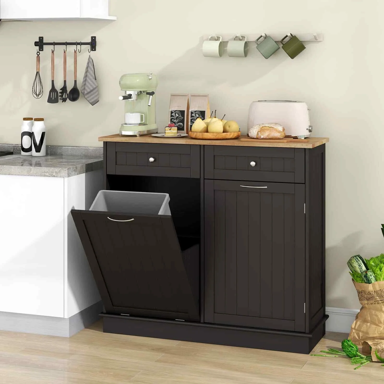 Bender Kitchen Trash Cabinet Cupboard - Image 8