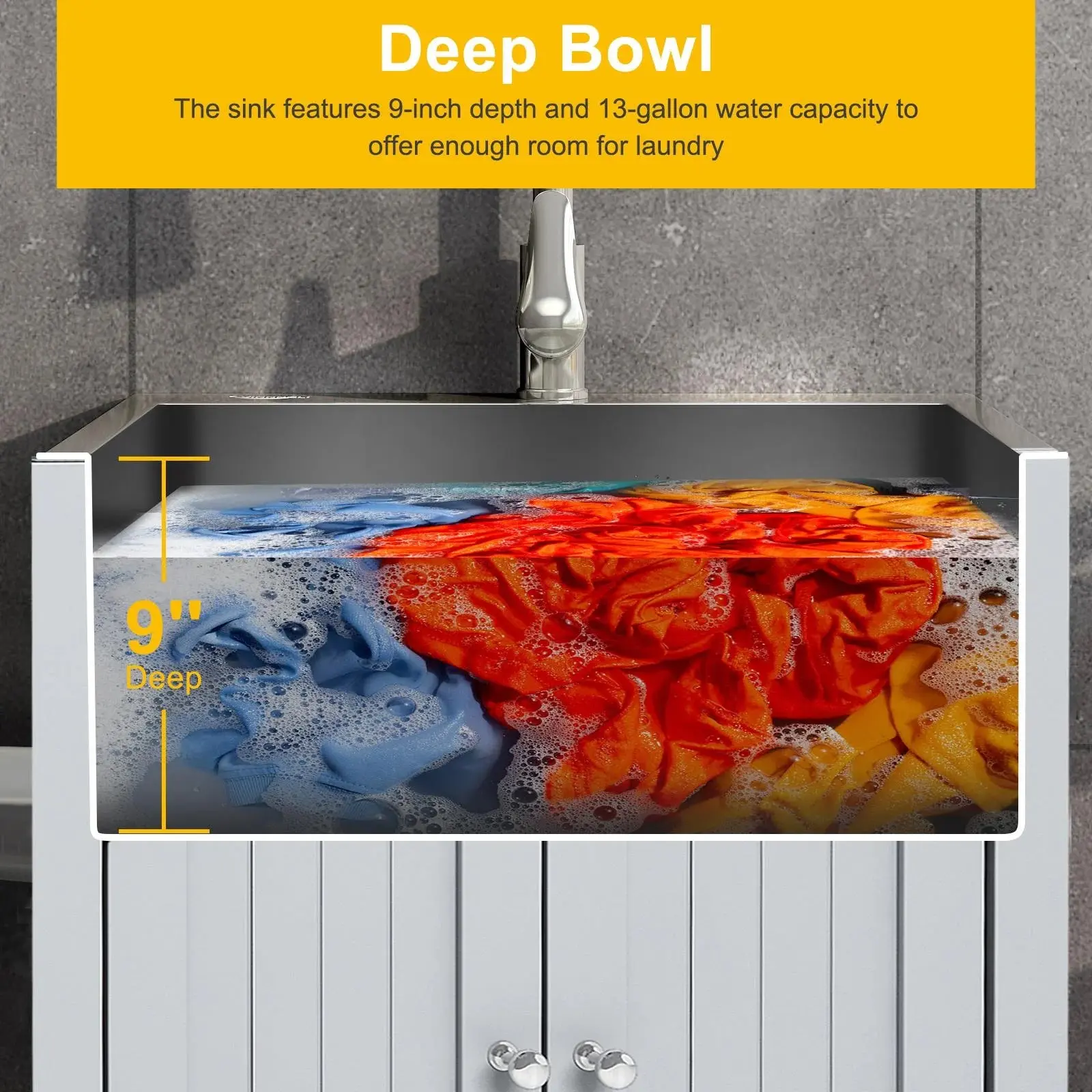 Berg Utility Laundry Sink Cabinet - Image 4