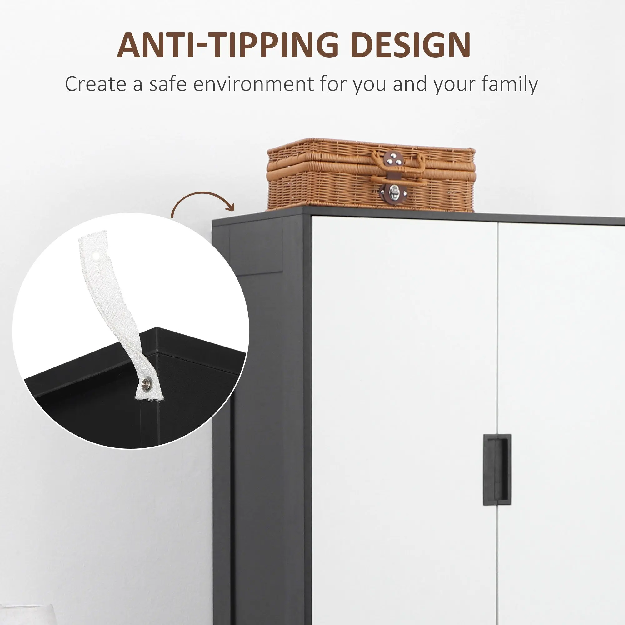 Bertha 2 Door Wardrobe With Drawers - Image 6