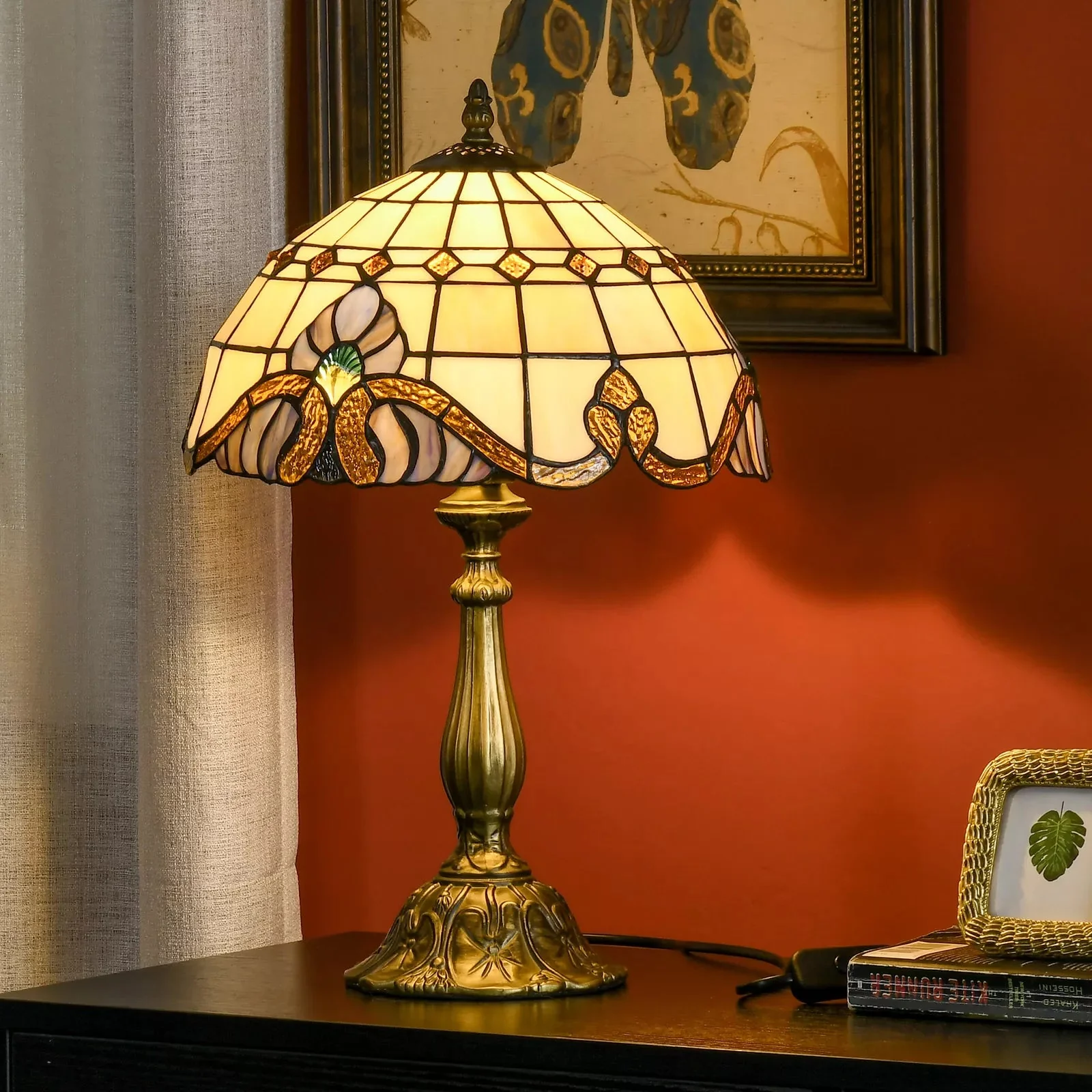 Blue Tiffany Table Lamp