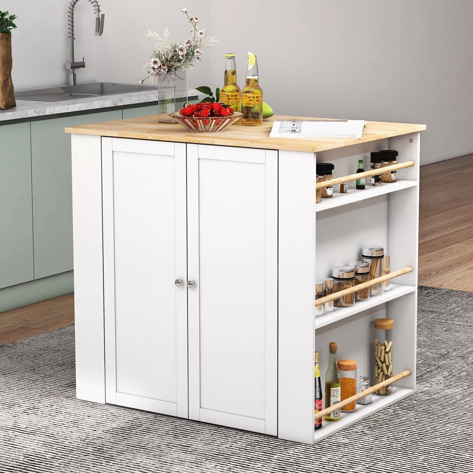 Bolton Kitchen Island With Seating