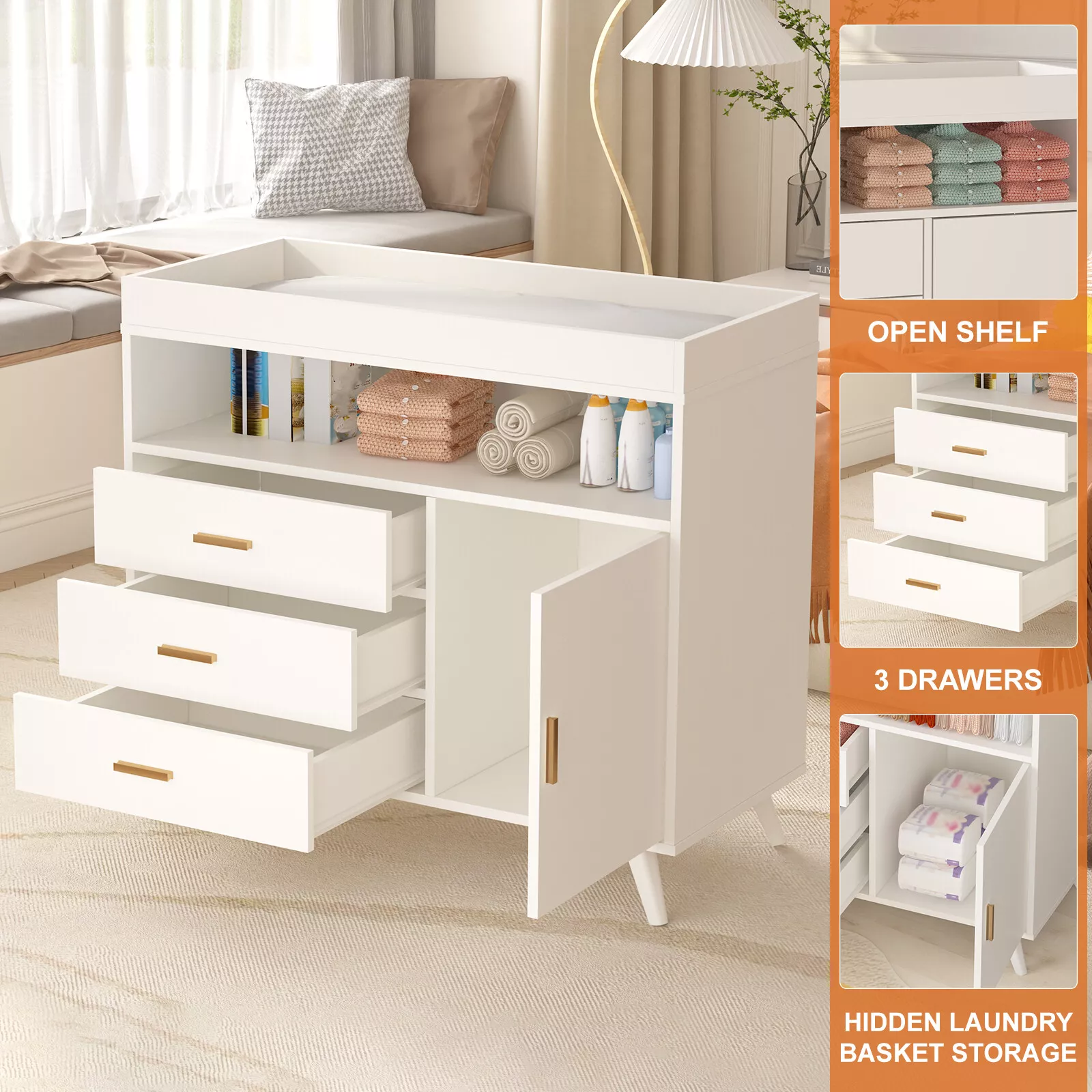 Bowen Nursery Changing Table Dresser - Image 4