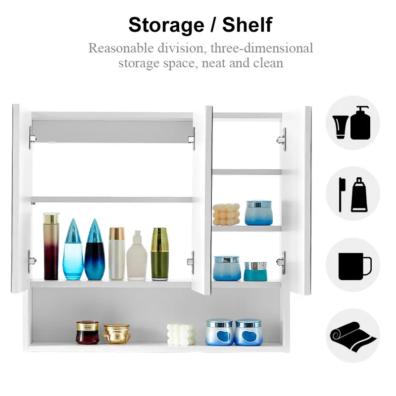 Brennan Bathroom Mirror Wall Cabinet - Image 4