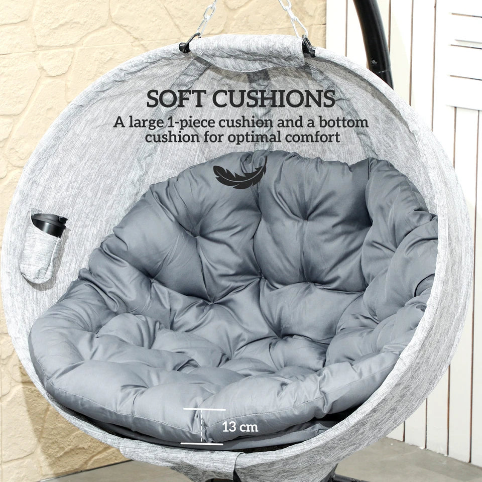 Brewer Outdoor Hanging Egg Chair - Image 3