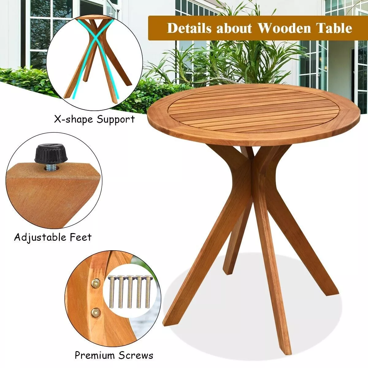 Cain Small Outdoor Garden Coffee Table - Image 3