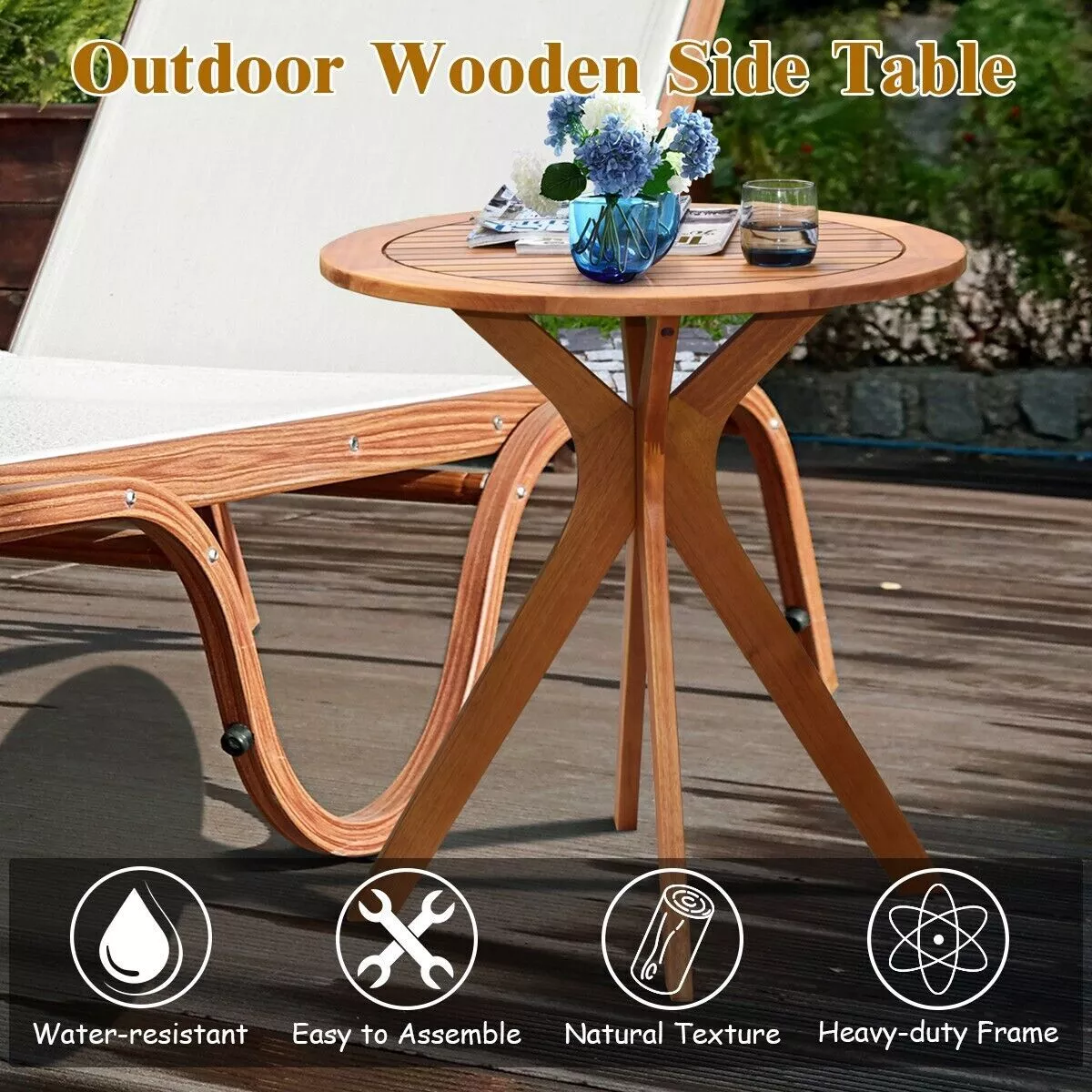 Cain Small Outdoor Garden Coffee Table - Image 5
