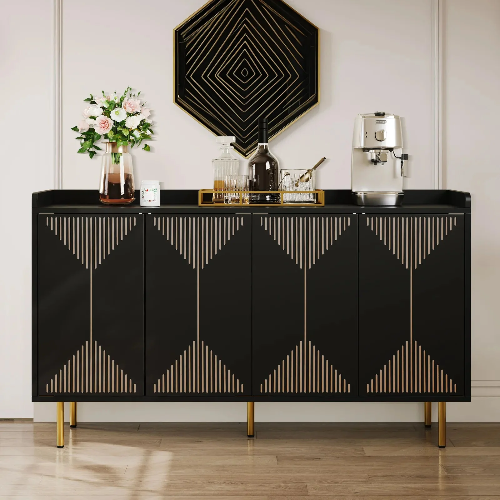 Callan Modern Sideboard Buffet Cabinet - Image 2