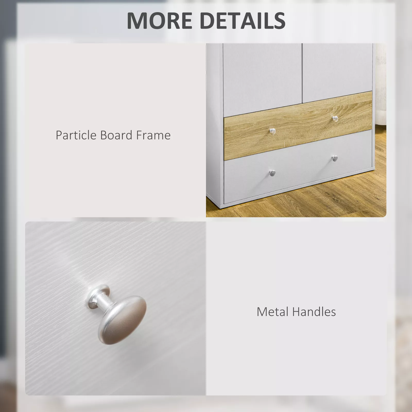Callum 2 Door Wardrobe With Drawers - Image 7