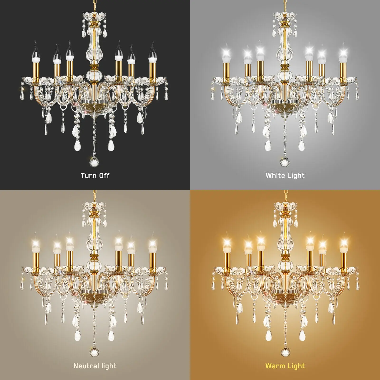 Candles Crystal Dining Room Chandelier - Image 3