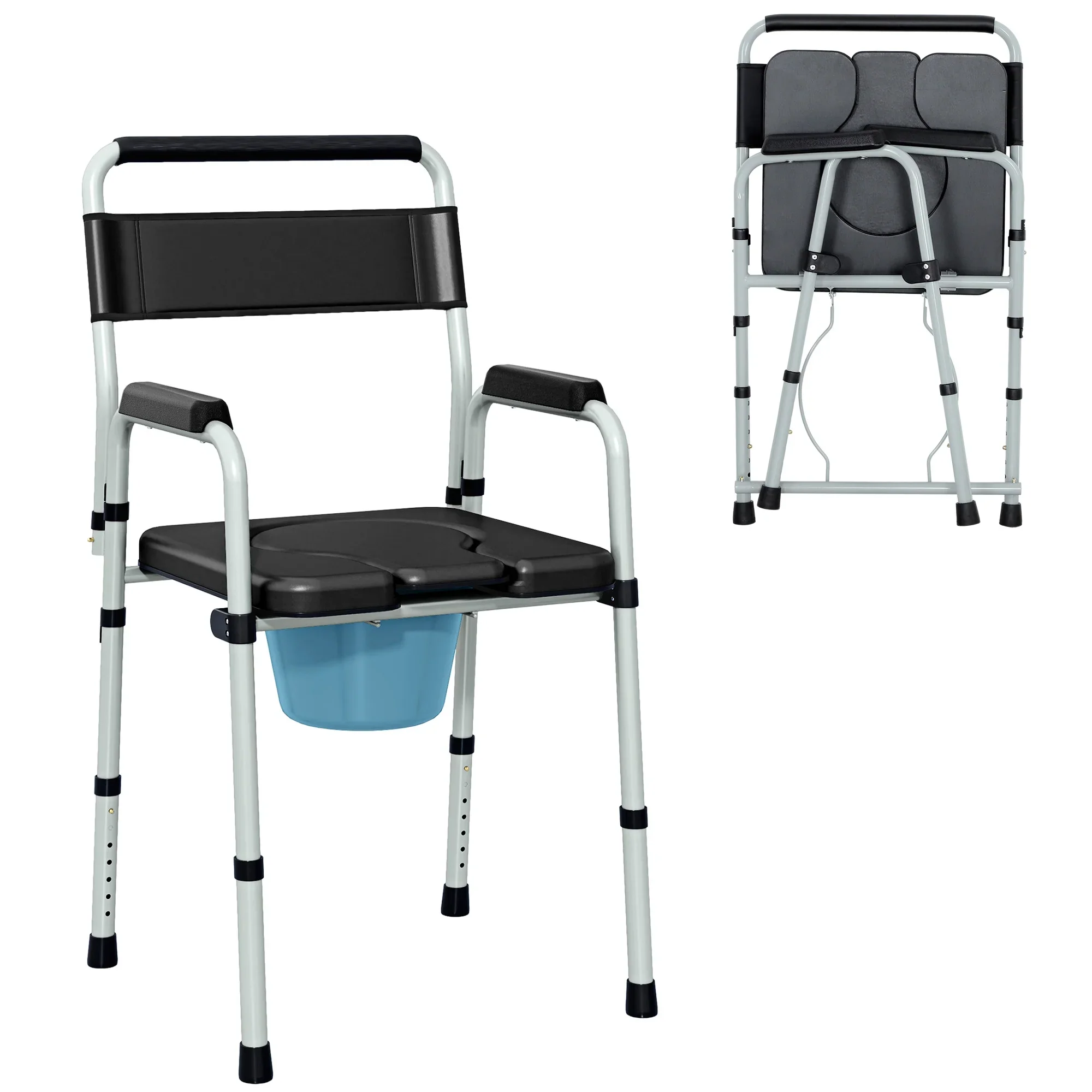 Carl Adult's Bedside Commode Chair - Image 2