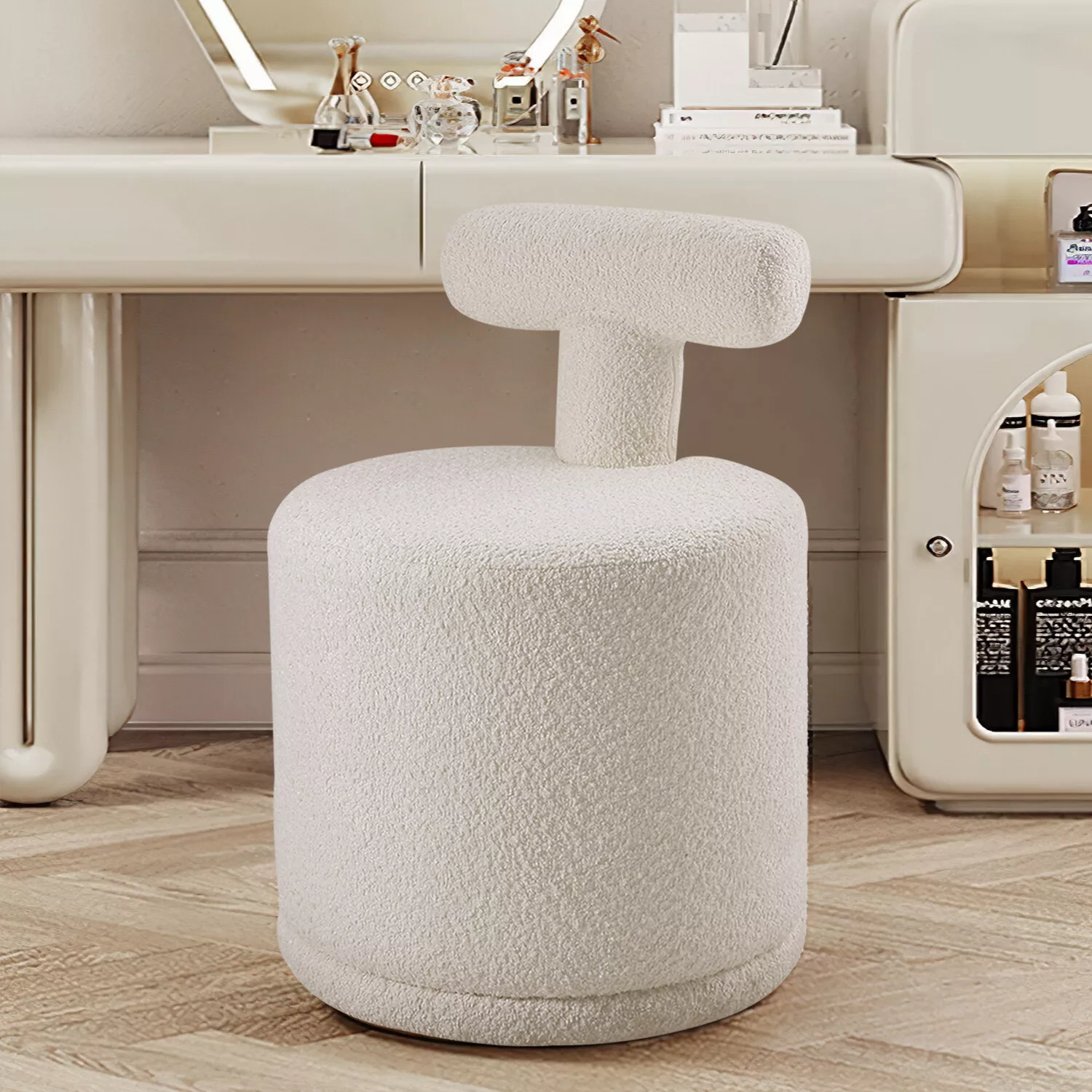 Carolyn Dressing Table Chair Stool