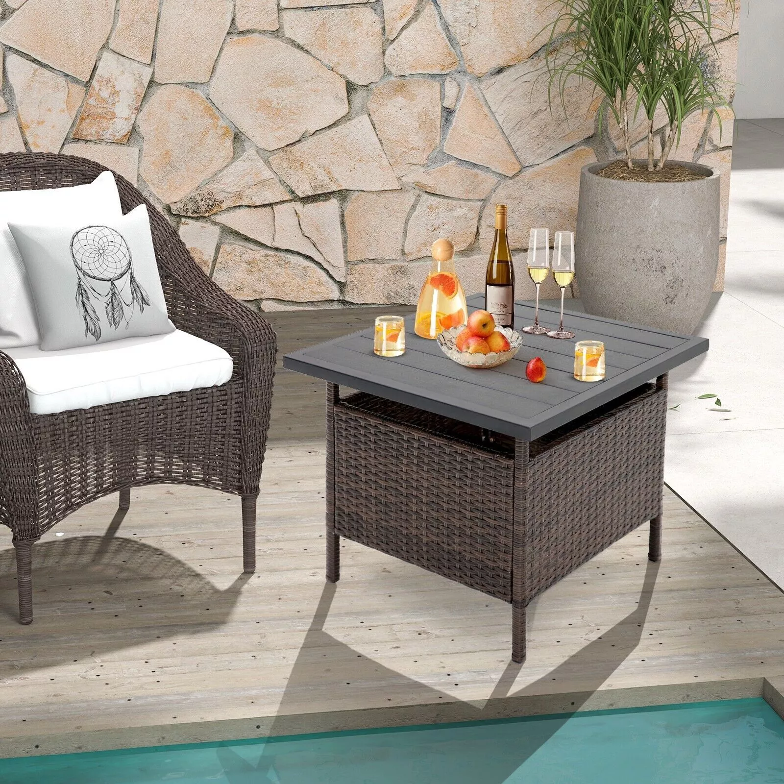 Carr Small Outdoor Garden Coffee Table