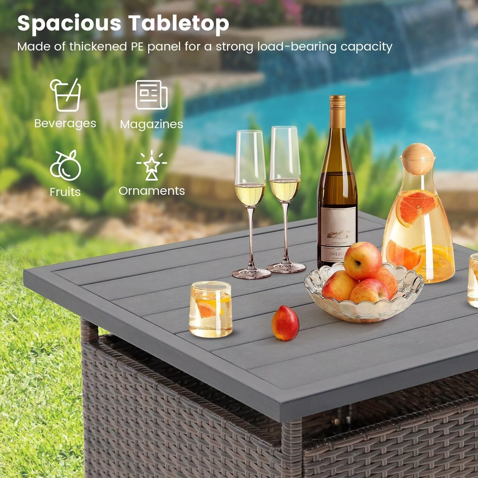 Carr Small Outdoor Garden Coffee Table - Image 6