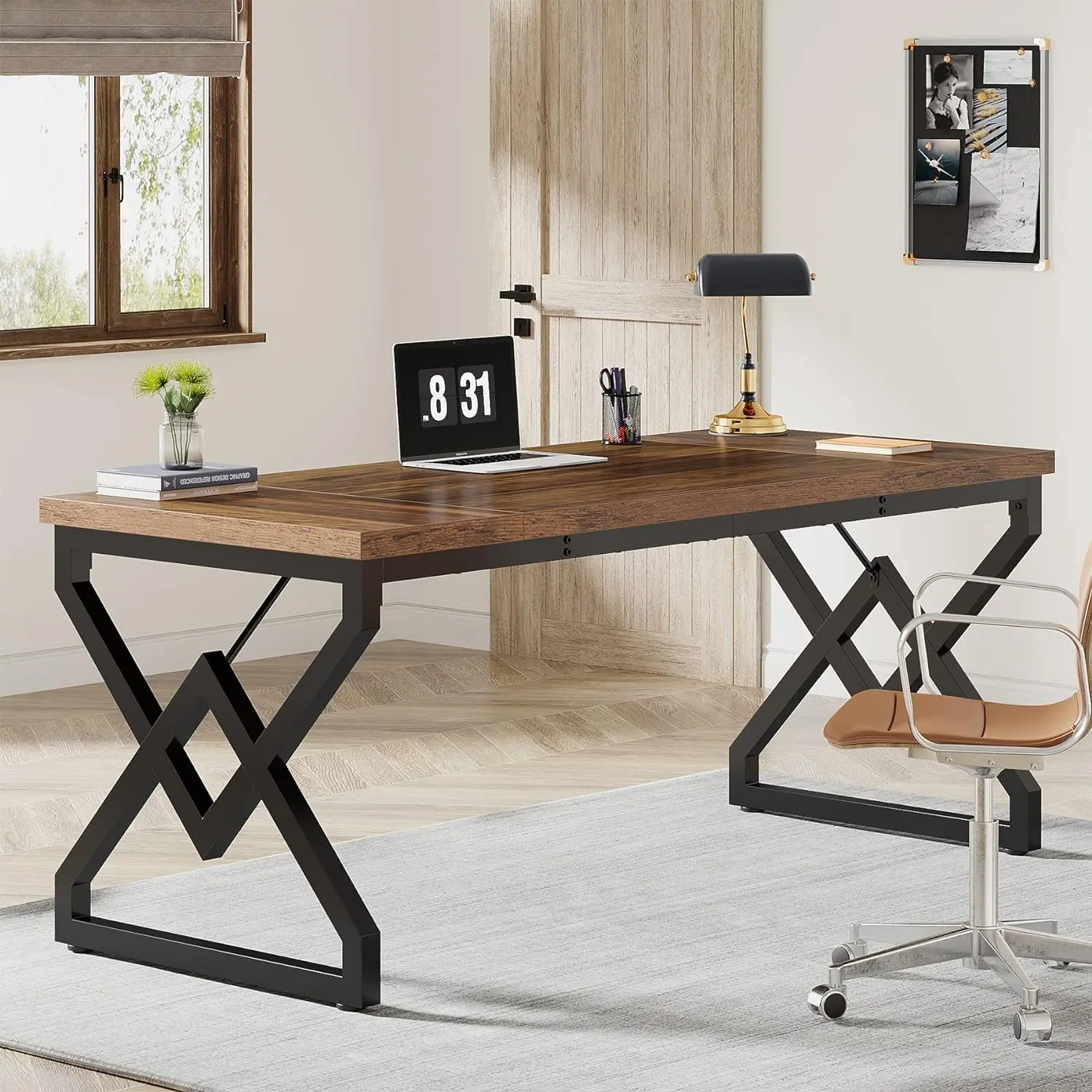 Casey Rustic Executive Office Desk