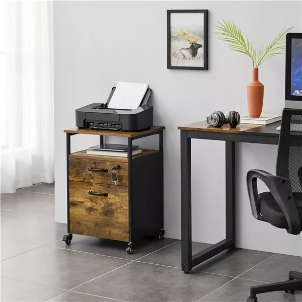 Casey Small 2 Drawers Office Filing Storage Cabinet
