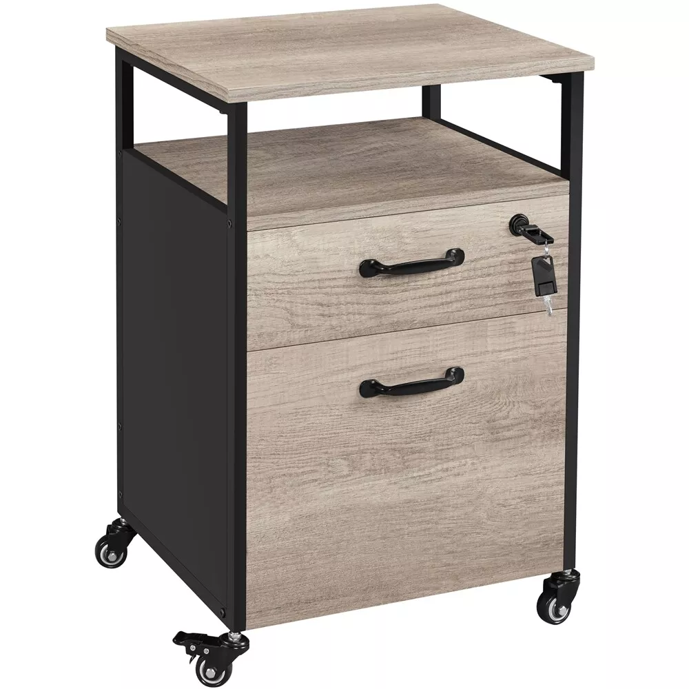 Casey Small 2 Drawers Office Filing Storage Cabinet - Image 10