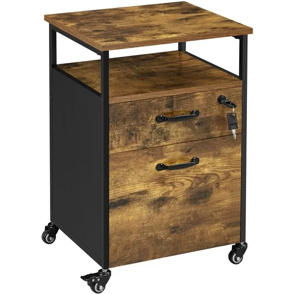 Casey Small 2 Drawers Office Filing Storage Cabinet - Image 2