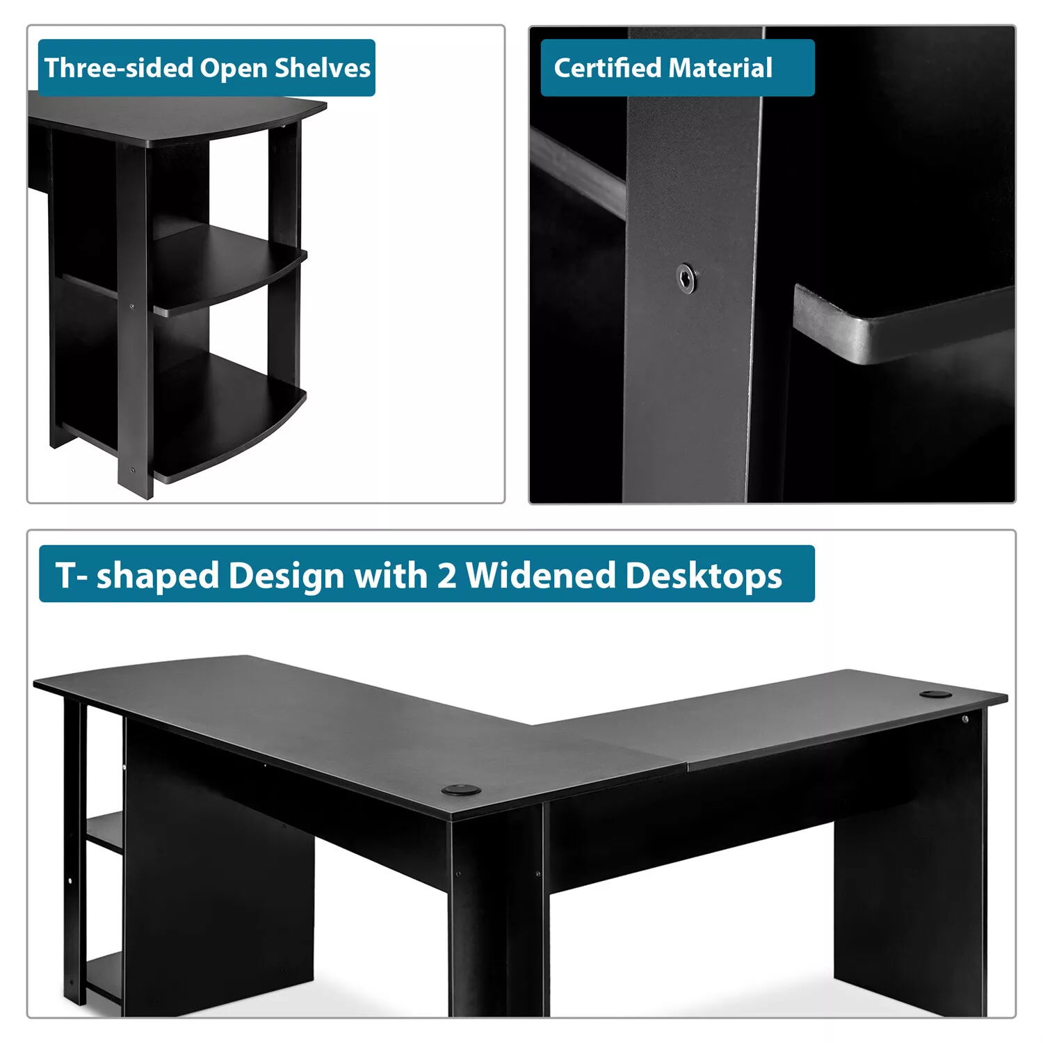Cassie Corner L Shaped Computer Desk - Image 4