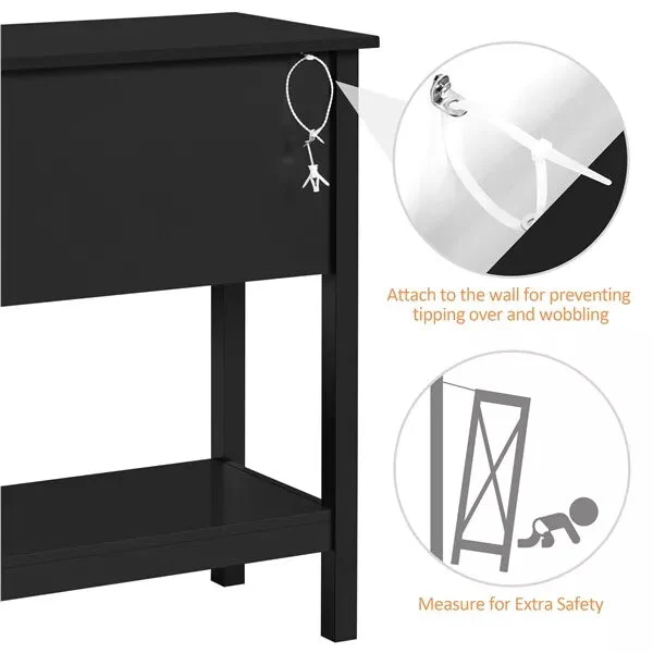 Chanel Black Narrow Entryway Table - Image 6