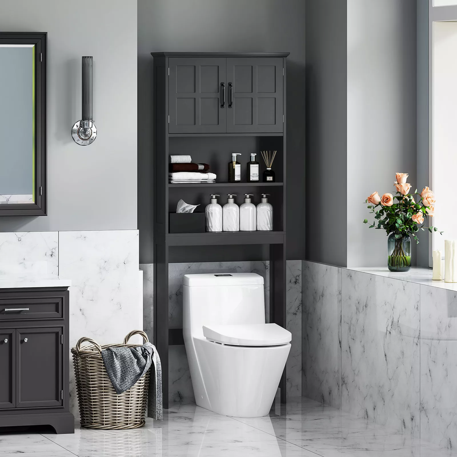 Charlie Over Commode Storage Cabinet