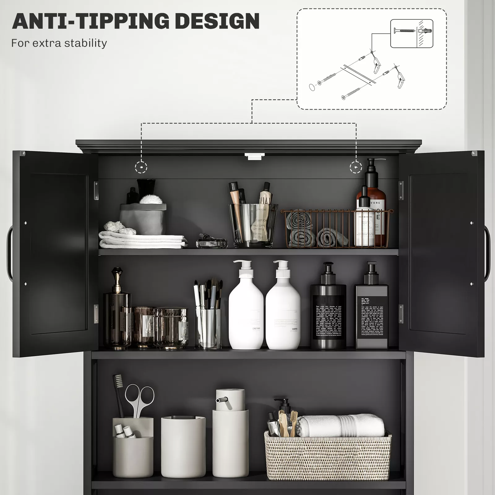 Charlie Over Commode Storage Cabinet - Image 6