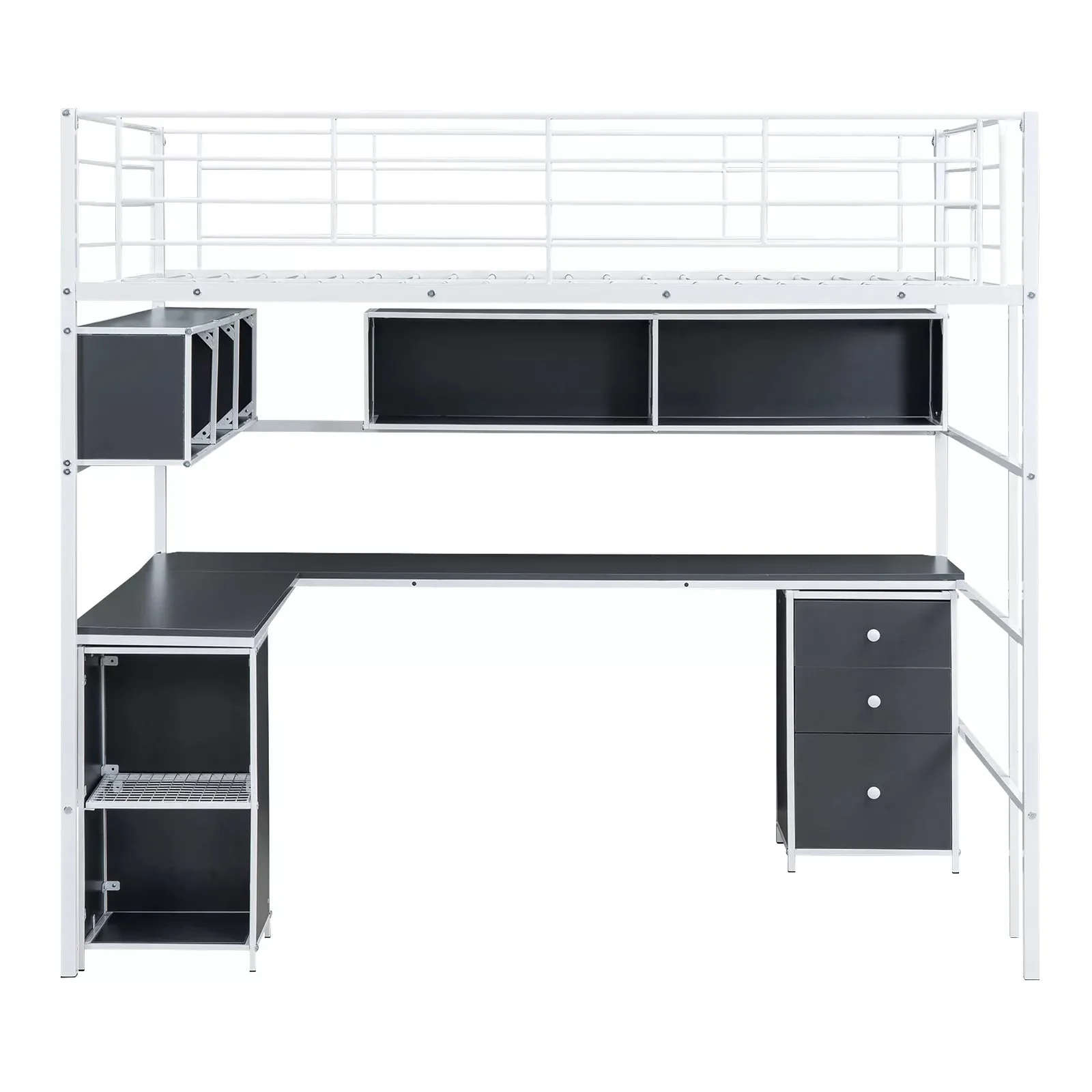 Chloe Full Loft Bed With Desk - Image 3
