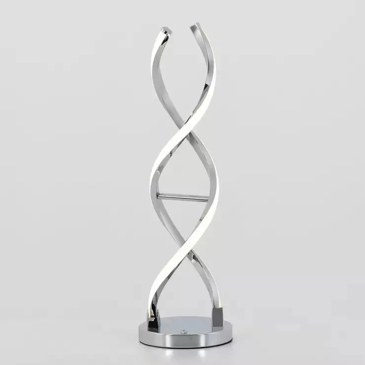 Chrome Twist Table Lamp - Image 2