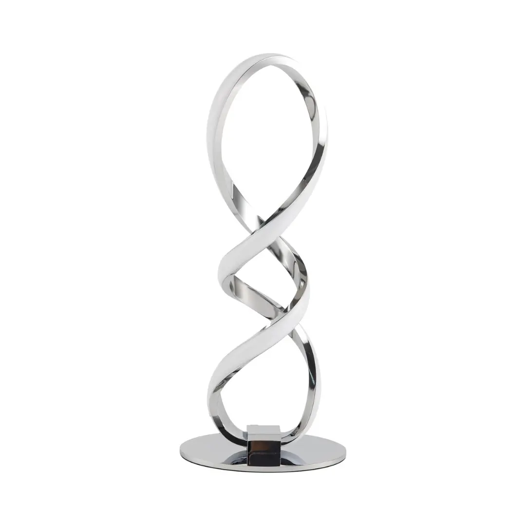 Chrome Twist Table Lamp - Image 2