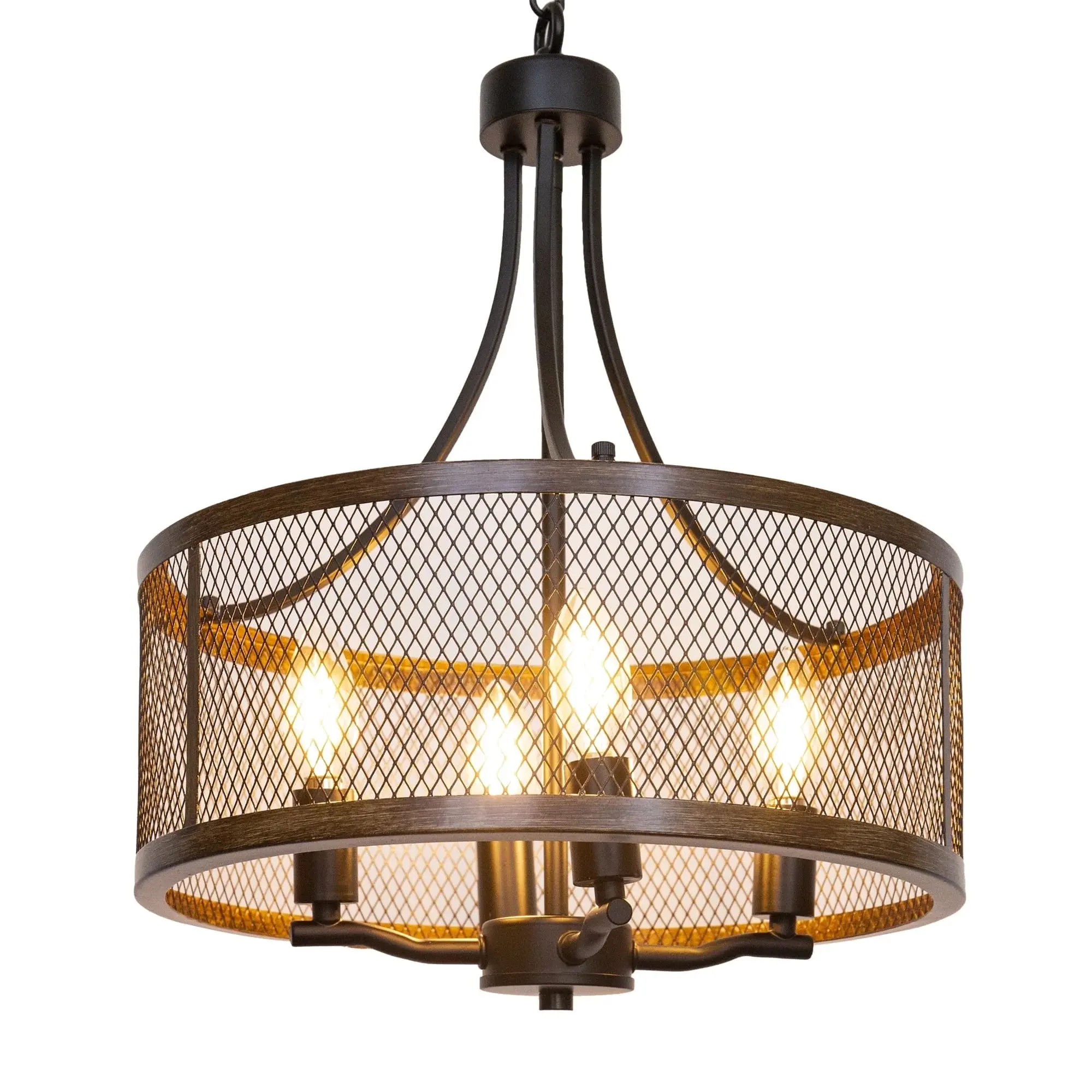 Circle Farmhouse Dining Room Chandelier - Image 3