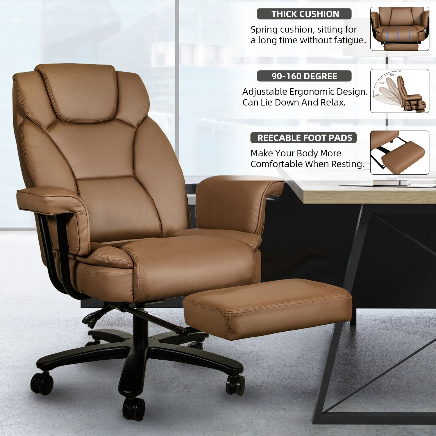 Clarke Big & Tall Ergonomic Office Chair - Image 3