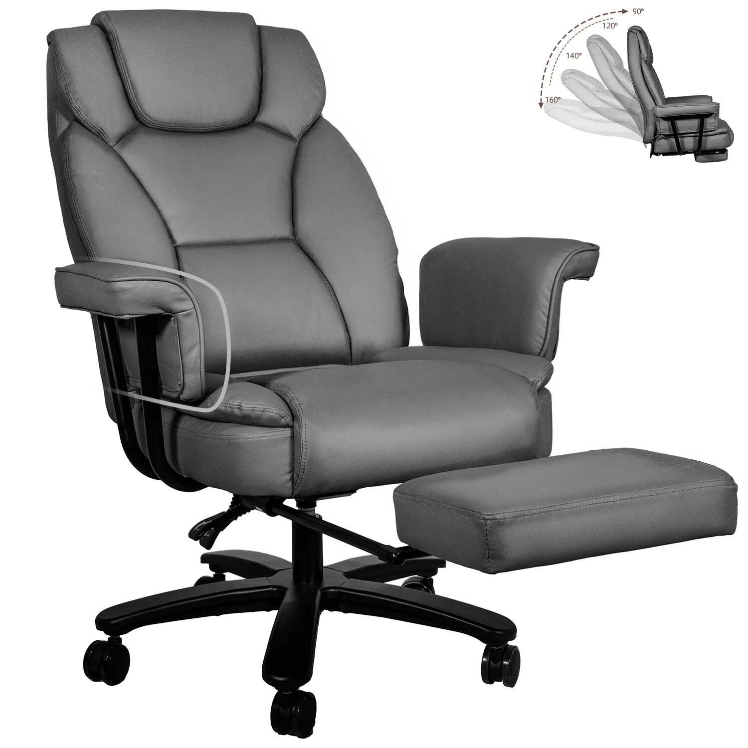Clarke Big & Tall Ergonomic Office Chair - Image 7
