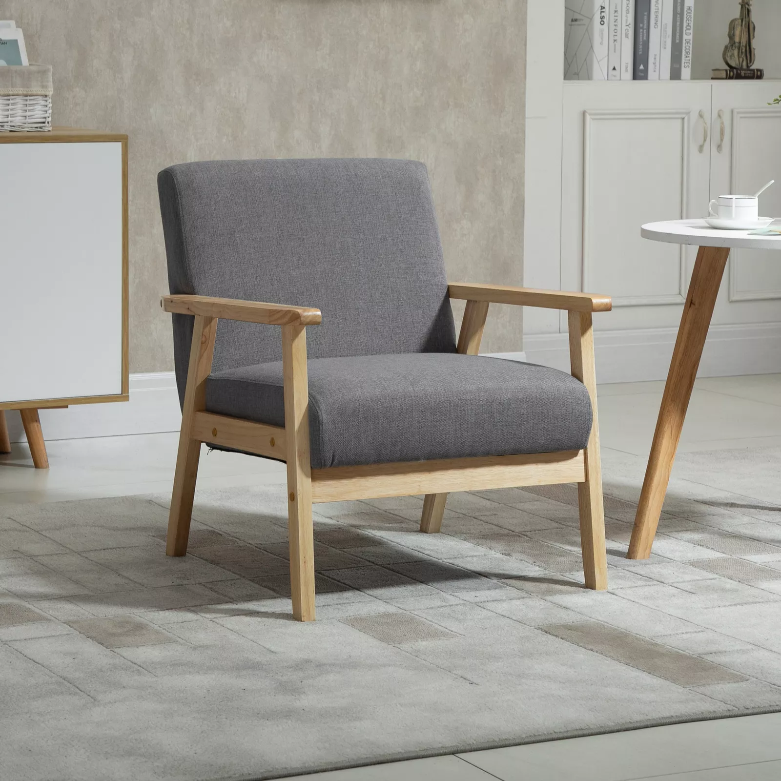 Cline Linen Accent Armchair