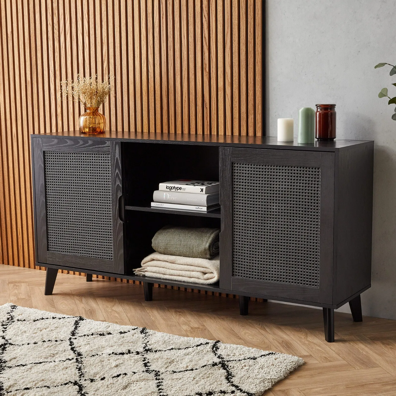 Conley Long Sideboard Buffet Cabinet