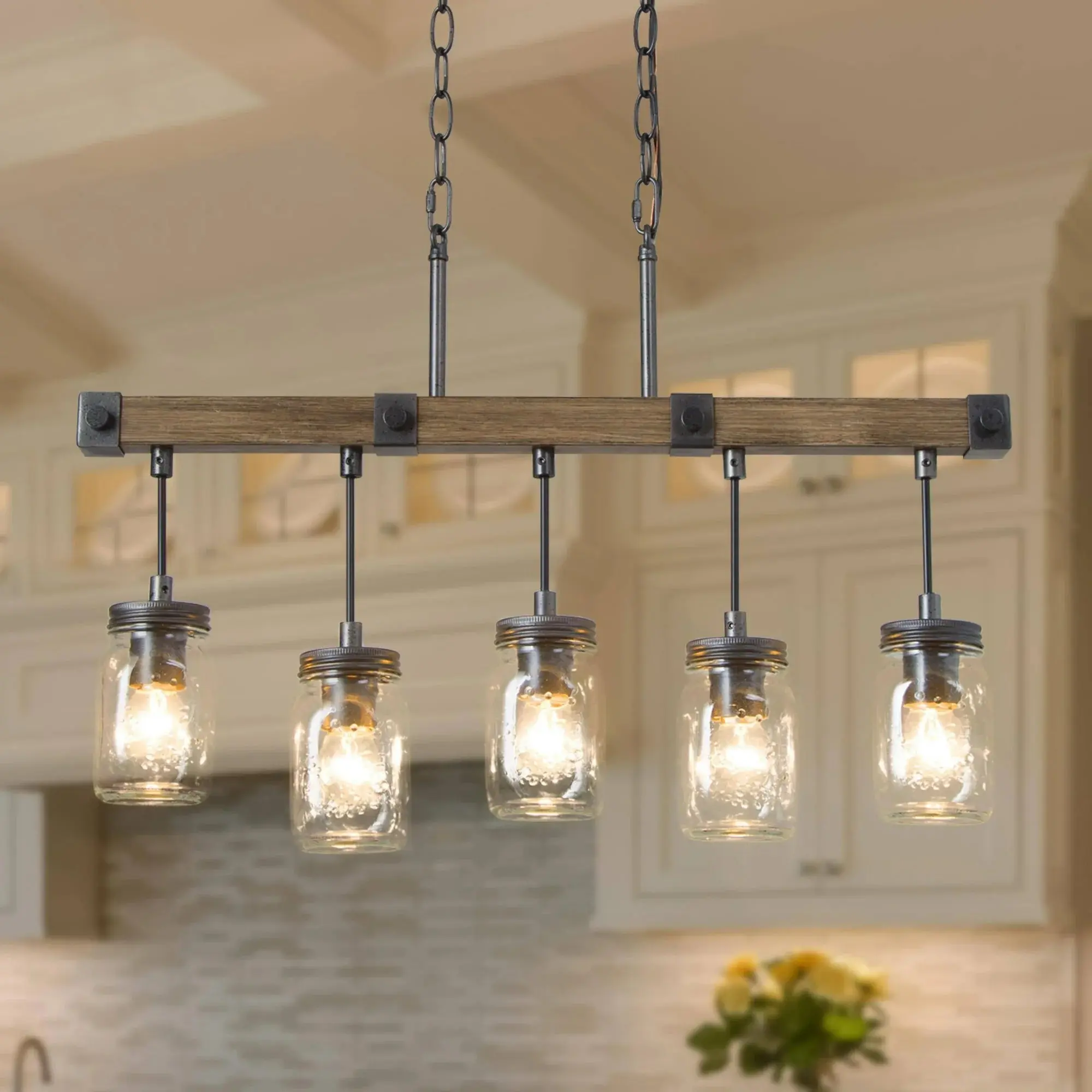 Container Farmhouse Dining Room Chandelier - Image 2