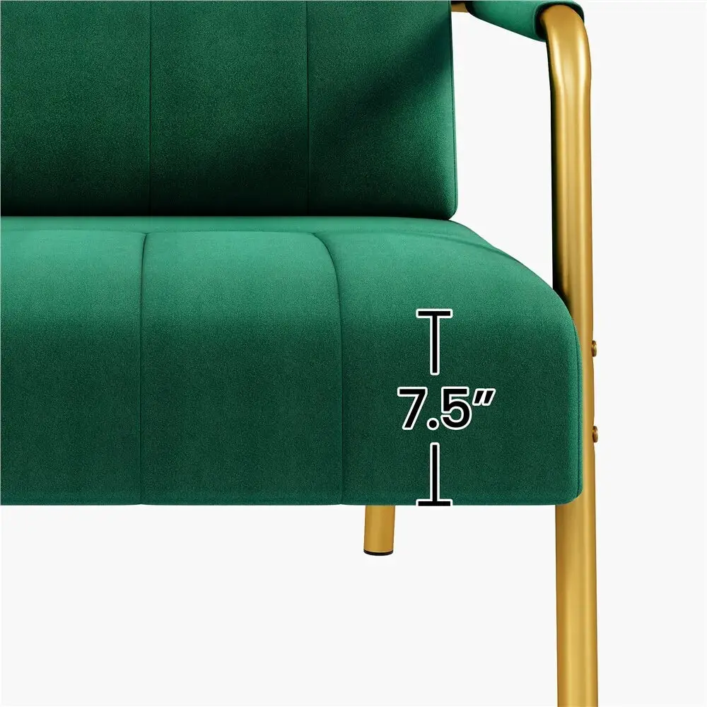 Contemporary Velvet Loveseat Couch - Image 4