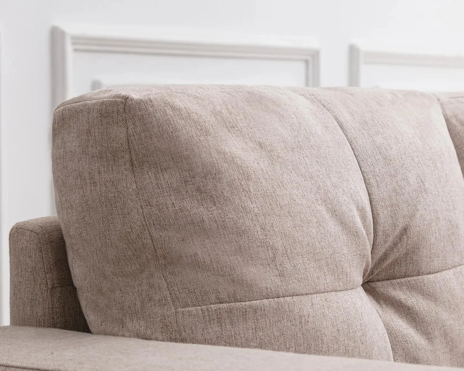 Convertible Linen L Shaped Sectional Couch - Image 3