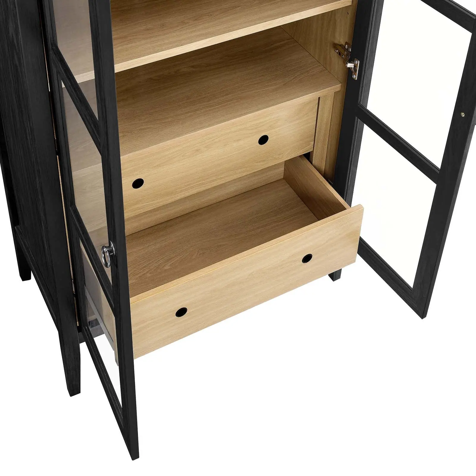 Coral Black Arched Storage Display Cabinet - Image 5