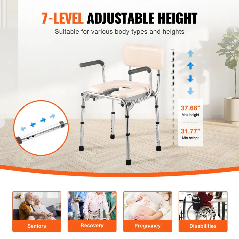 Crane Adult's Bedside Commode Chair - Image 5