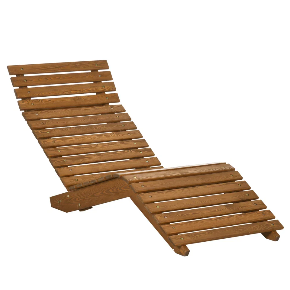 Crosby Wooden Outdoor Lounge Chair - Image 2